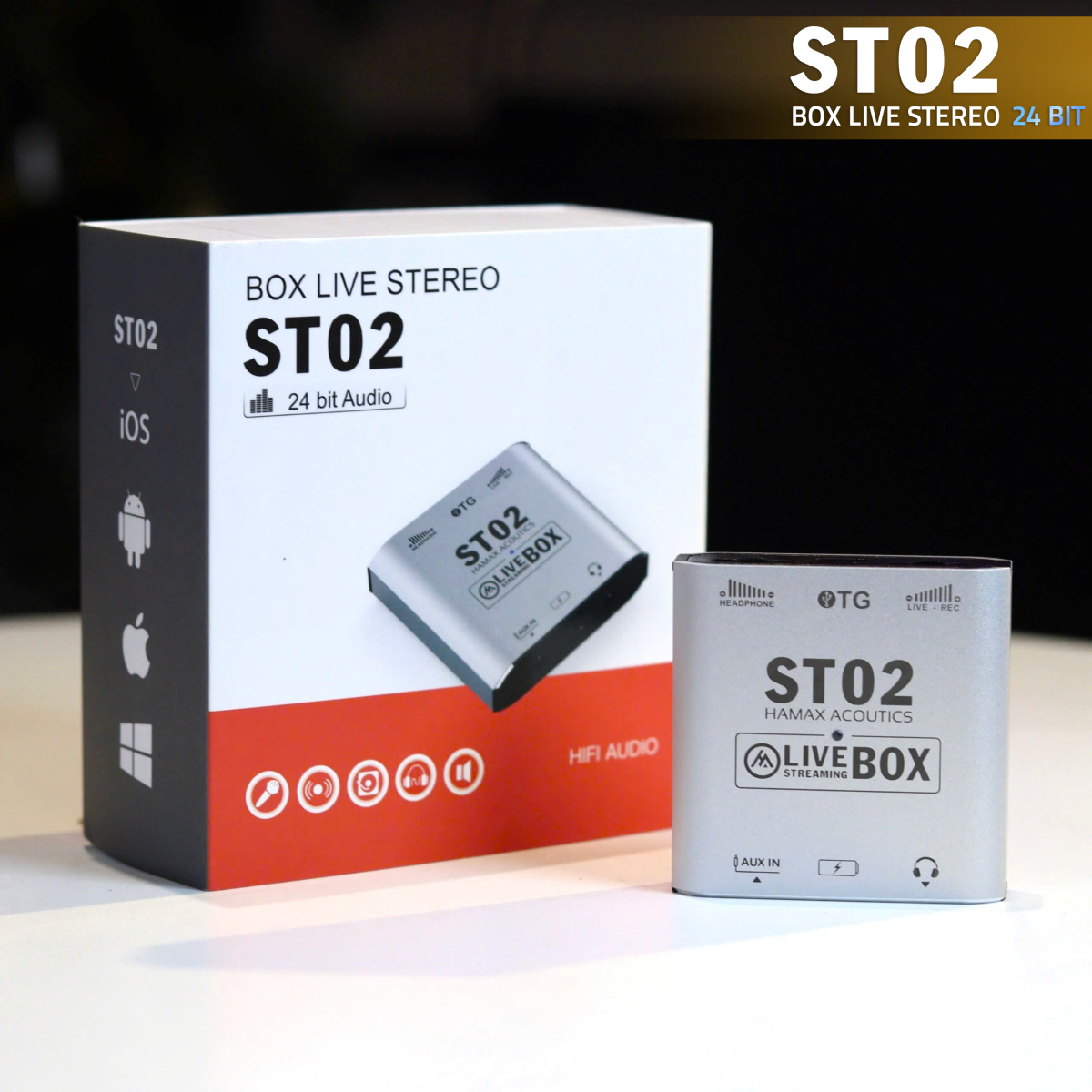 Box Live ST02 Sound Tech – Box Livestream Stereo 24Bit Chuyên Nghiệp Cho TikTok, Facebook, Bigo